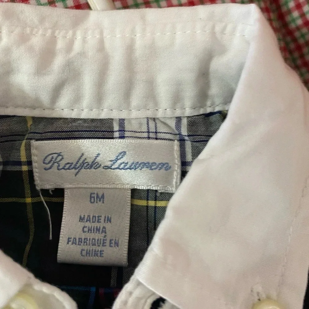 Ralph Lauren Long Sleeve Madras Tartan Button Down Shirt